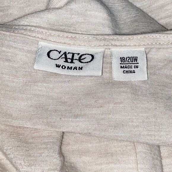 Cato Short Sleeve Bohemian Layered Colorful Embroidered Tee Plus Size 18/20W - Picture 3 of 16